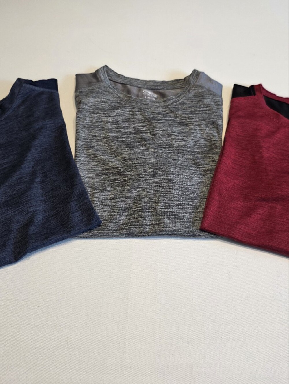 3 Atletics Works T Shirts - Burgundy, Gray, Navy